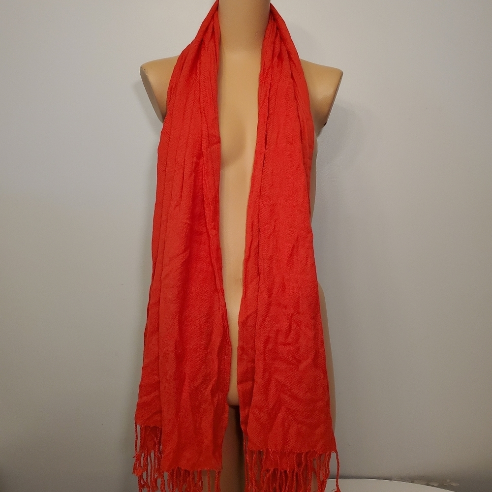 Beautiful Red Scarf - Picture 4 of 8